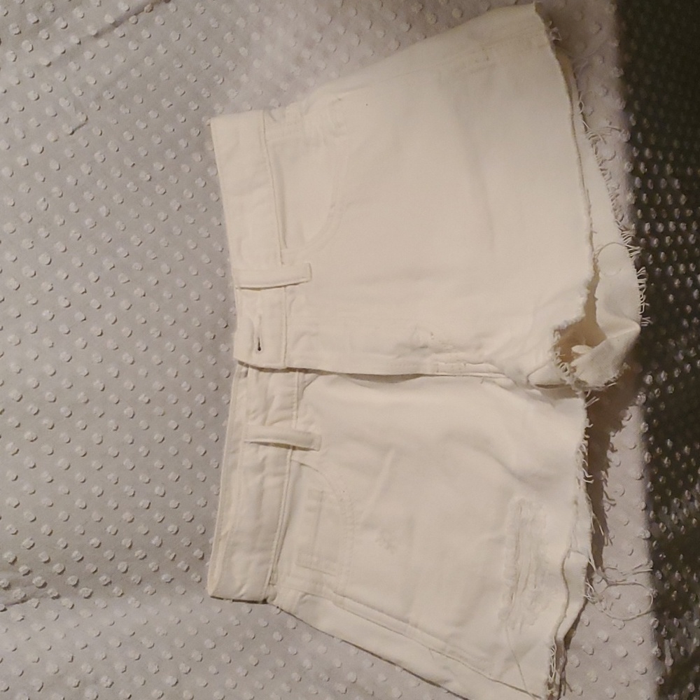 3/$25 Carly Jean button fly white shorts sz xs